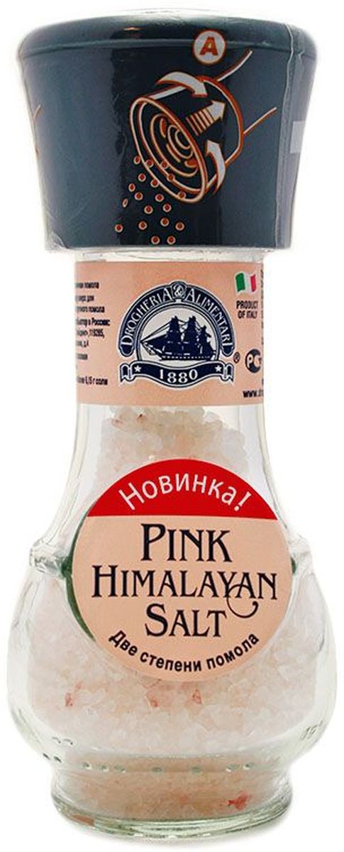 Drogheria е Alimentari мельница две степени помола розовая соль, 95 г72213 Drogheria е Alimentari мельница две степени помола розовая соль, 95 г72213Мельницы Drogheria & Alimentari раскроют уникальный аромат каждой специи и пряности непосредственно в процессе приготовления любимого блюда. Уникальная мельница Drogheria & Alimentari позволяет выбрать необходимую степень помола - крупную или мелкую. С её помощью можно без усилий перемолоть даже самые твердые частички соли. Компания Drogheria & Alimentari, основанная в 1880 году во Флоренции, в настоящее время обладает самыми большими производственными мощностями в Европе.