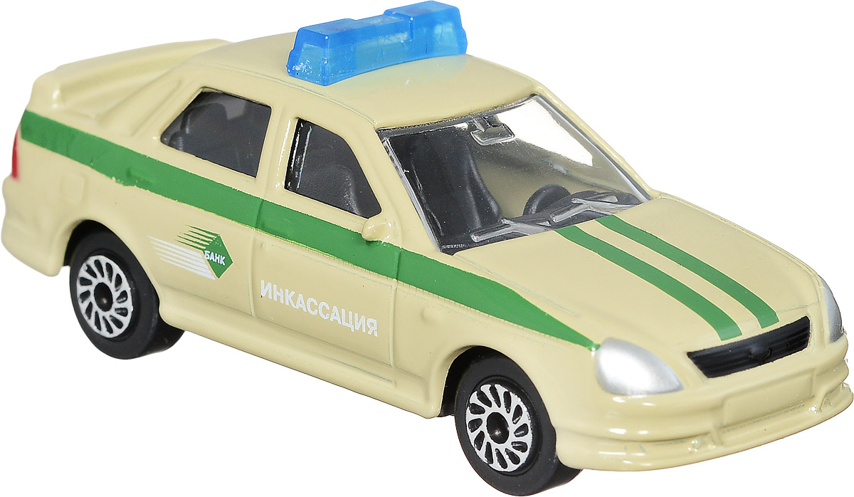 ТехноПарк Модель автомобиля Lada Priora ИнкассацияSB-13-09-LP(WB) ТехноПарк Модель автомобиля Lada Priora ИнкассацияSB-13-09-LP(WB)Модель автомобиля ТехноПарк Lada Priora Инкассация - это копия оригинальной машины в масштабе 1:72. Модель выполнена из металла с пластиковыми элементами. Колеса машинки свободно вращаются. Во время игры с машинкой у ребенка развиваются мелкая моторика рук, фантазия и воображение. Эта великолепная модель станет отличным подарком для юного гонщика.