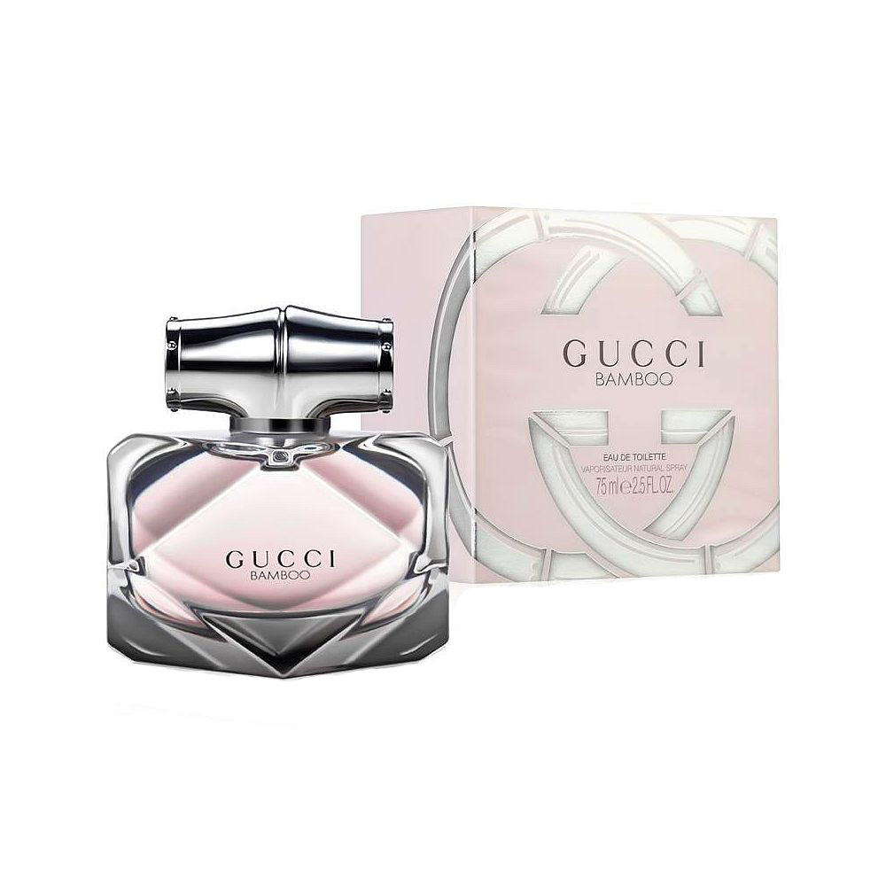 Gucci Bamboo Туалетная вода женская, 75 мл974562 Gucci Bamboo Туалетная вода женская, 75 мл974562Туалетная вода Gucci Bamboo является новым ароматом от всемирно известного Дома Моды и воплощает все прелести современной женщины. В парфюме 2015 года тонко обыграны древесные ноты бамбука, которые одновременно передают нежность, изысканность девушки, переплетаясь с уверенностью и амбициозностью. Яркие компоненты наделяют аромат особой свежестью, присущей поистине молодой телом и душой личности. Лилия и апельсиновый цвет будто напоминают о лете и юности, когда точно начинаешь жить. Бодрящий бергамот дарит заряд энергии, освобождая наружу все тайные желания и мечты. Оригинальный флакон также акцентирует на особенности этого парфюма: нежный розовый оттенок и точные линии передают всю многогранность леди 21 века, уверенной в себе и целеустремленной. Парфюм от Gucci Bamboo Gucci – выбор настоящих женщин, знающих цену времени и молодости. Для любителей пробовать новое и экспериментировать эта туалетная вода станет абсолютным открытием!