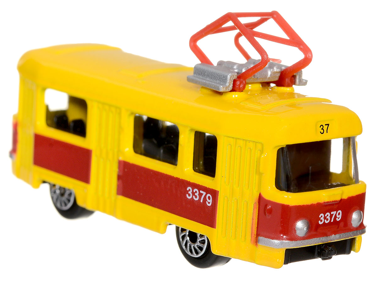 ТехноПарк Трамвай масштаб 1:72SB-13-01-2T ТехноПарк Трамвай масштаб 1:72SB-13-01-2TМодель автомобиля ТехноПарк Трамвай - это копия реального трамвая в масштабе 1:72. Модель выполнена из металла с пластиковыми элементами. Колеса трамвая свободно вращаются. Во время игры с машинкой у ребенка развиваются мелкая моторика рук, фантазия и воображение. Эта великолепная модель станет отличным подарком для любого мальчика.