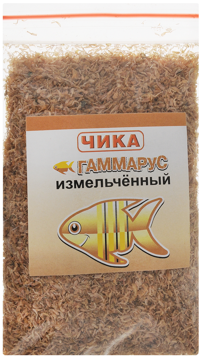 Корм для рыб Чика Гаммарус, измельченный, 85 мл. 46070450602644607045060264 Корм для рыб Чика Гаммарус, измельченный, 85 мл. 46070450602644607045060264Корм для рыб Чика Гаммарус изготовлен методом сублимированной сушки пресноводных рачков. Корм быстро поглощает воду и приобретает свойства, близкие к естественным. Это полноценный питательный ежедневный корм для средних и крупных рыб. Каротиноиды и другие натуральные пигменты, содержащиеся в гаммарусе, помогают рыбам светиться всеми цветами радуги, способствуют укреплению их здоровья. Нормой считается количество корма, которое рыбы съедают за 2-3 минуты. Остатки корма нужно удалить. Товар сертифицирован.