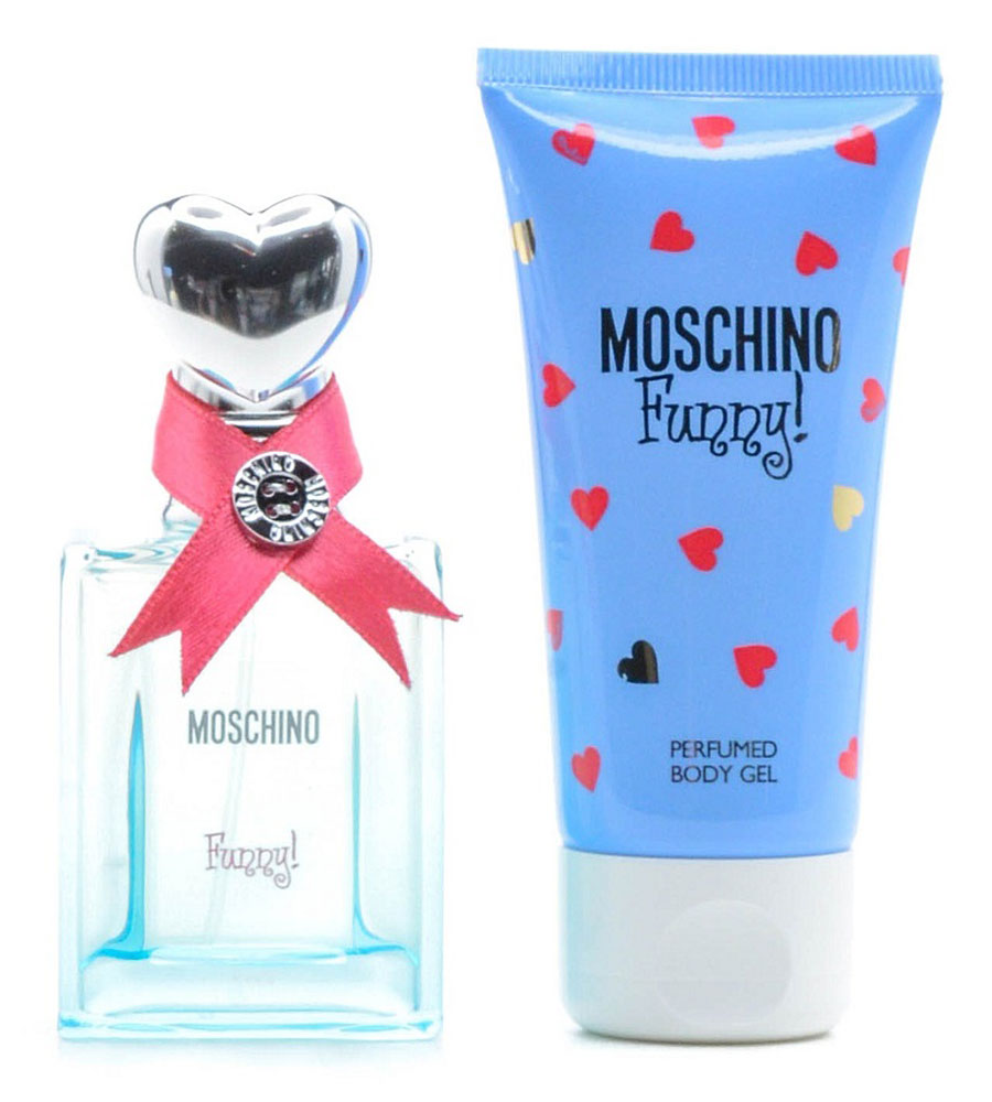 Moschino Funny Подарочный набор женский: Туалетная вода, 25 мл + Парфюмированный гель для тела, 50 мл6C0436 Moschino Funny Подарочный набор женский: Туалетная вода, 25 мл + Парфюмированный гель для тела, 50 мл6C0436Это восхитительный, игривый аромат, дерзкий и возбуждающий, ослепительный и волнующий. Фруктовые нотки, пикантно оттеняющие цветочный аккорд, придают аромату шарм и наполняют его жизненной энергией, легкостью и спонтанностью. Верхние ноты: Розовый перец, Горький апельсин, Красная смородина Средние ноты: Зеленый чай, Жасмин, Пион, Фиалка Базовые ноты: Кедр, Амбра, Мускус с оттенком мха