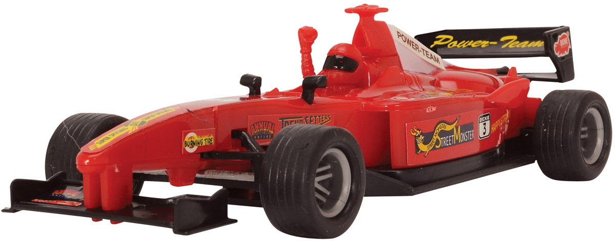 Dickie Toys Машинка Формула-1 цвет красный3341001_красный Dickie Toys Машинка Формула-1 цвет красный3341001_красныйМашинка Dickie Toys Формула 1 представляет собой реалистичную копию настоящего гоночного автомобиля. Машинка изготовлена из высококачественного пластика. Для запуска машинки достаточно потянуть за кольцо, расположенное на ее задней части. Машинка Dickie Toys Формула 1 разнообразит игровые ситуации, откроет новые сюжеты для маленького автолюбителя и поможет развить мелкую моторику рук, внимание и координацию движений. Не упустите шанс порадовать своего малыша замечательным подарком!