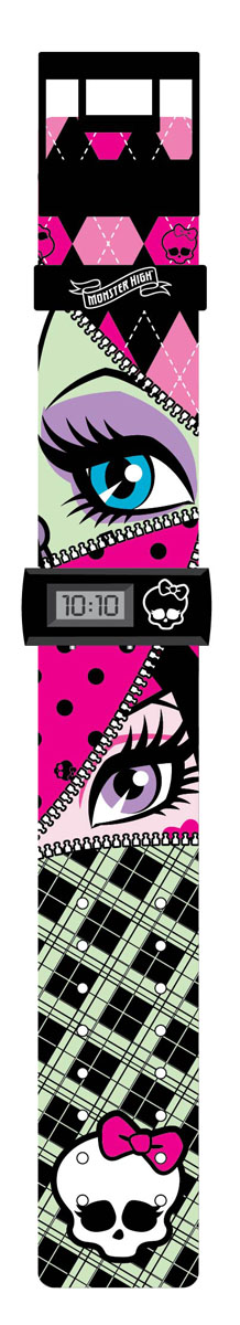 Часы наручные электронные Monster High, цвет: черный. mhrj9-2mhrj9-2 Часы наручные электронные Monster High, цвет: черный. mhrj9-2mhrj9-2НОВИНКА 2014 года!!! Модные наручные электронные часы - не просто подарок, но и гарантия хорошего настроения, ведь это красивая вещь из качественного, безопасного для здоровья материала. Циферблат часов защищен от повреждений прочным пластиковым стеклом. Электронные часы имеют 5 функций: месяц – день, часы – минуты – секунды. Товар изготовлен полностью из высококачественной пластмассы с питанием от химических источников тока, 1 сменный элемент включен в комплект (LR41 (AG3) 1.5 V). Рекомендуемый возраст: от 3 лет.