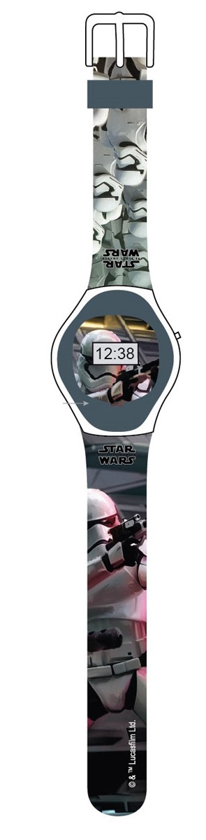 Часы наручные электронные Star Wars, цвет: серый. SS70008_2SS70008_2 Часы наручные электронные Star Wars, цвет: серый. SS70008_2SS70008_2Электронные детские часы с корпусом и браслетом из пластика. Циферблат защищен от повреждений прочным пластиковым стеклом. Товар изготовлен полностью из пластмассы с питанием от химических источников тока, 1 сменный элемент включен в комплект (LR41 (AG3) 1.5 V). Рекомендуемый возраст: от 3 лет.