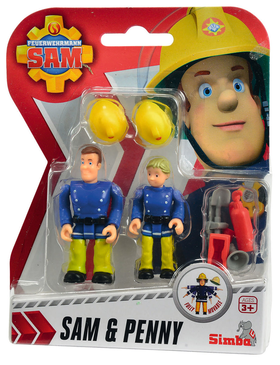 Simba Набор фигурок Sam & Penny9251050_синяя форма 2 Simba Набор фигурок Sam & Penny9251050_синяя форма 2Набор фигурок Simba Sam & Penny состоит из двух фигурок, которые смогут потушить любой воображаемый пожар. Данные игрушки обладают функциональными частями: во время игры ребенок сможет изменять положение ног и рук фигурки. Также в комплекте имеются маленькие аксессуары, с которыми игра в пожарных будет только интересней. Набор выполнен из качественных и безопасных материалов.