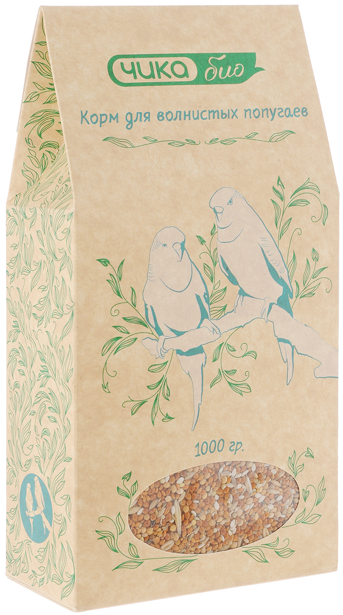 Корм Чика-био, для волнистых попугаев, 1000 г4607045060950 Корм Чика-био, для волнистых попугаев, 1000 г4607045060950Корм Чика-био идеально подходит для волнистых попугаев. Состоящий из тщательно отобранных натуральных компонентов, био корм подходит для ежедневного употребления. Смесь содержит все необходимые вашему попугаю питательные вещества, витамины, микро- и макроэлементы, а также любимые лакомства - кунжут, семена клевера и анис. Чумиза или головчатое просо, которую попугаи охотно поедают, содержит наибольшее количество белков по сравнению с другими культурами семейства злаковых. Порадуйте своего любимца качественным и полезным кормом. Товар сертифицирован.