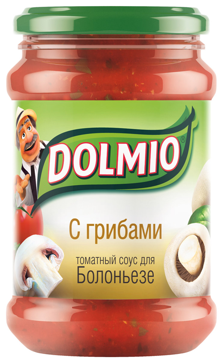 Dolmio с грибами, томатный соус для Болоньезе, 350 г10110142/3292м Dolmio с грибами, томатный соус для Болоньезе, 350 г10110142/3292мСпелые томаты, грибы и лук – превосходное сочетание, знакомое многим, кто пробовал итальянскую пиццу. А дополняет вкус трио из специй - орегано, базилик и молотый перец. Все, чтобы знакомые блюда теперь звучали по-новому.