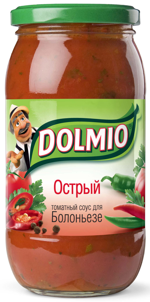 Dolmio Острый томатный соус для Болоньезе, 500 гXV808/3256м/3186м Dolmio Острый томатный соус для Болоньезе, 500 гXV808/3256м/3186мХочешь добавить блюдам перчинку - попробуй приготовить блюда домашней кухни с острым соусом Dolmio. Лук, чеснок и перец чили раскроют вкус знакомых блюд с новой стороны, а спелые томаты с орегано и базиликом добавят итальянский акцент.