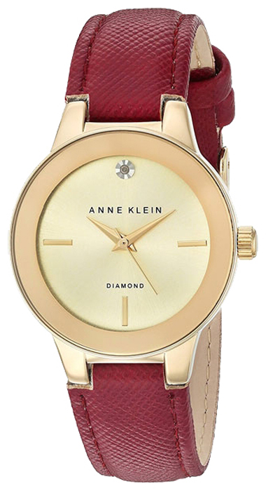 Наручные часы женские Anne Klein, цвет: красный, золотистый. 2538 CHBY2538 CHBY Наручные часы женские Anne Klein, цвет: красный, золотистый. 2538 CHBY2538 CHBYКорпус: метал с желтым ПВД-покрытием; диаметр: 36мм; Браслет: натуральная кожа,тиснение под аллигатора, цвет синий, Стекло: минеральное, Циферблат: с индексами, цвет: серебристый, вставка: Бр на 12 часах; Механизм: кварцевый. Водозащита 3АТМ