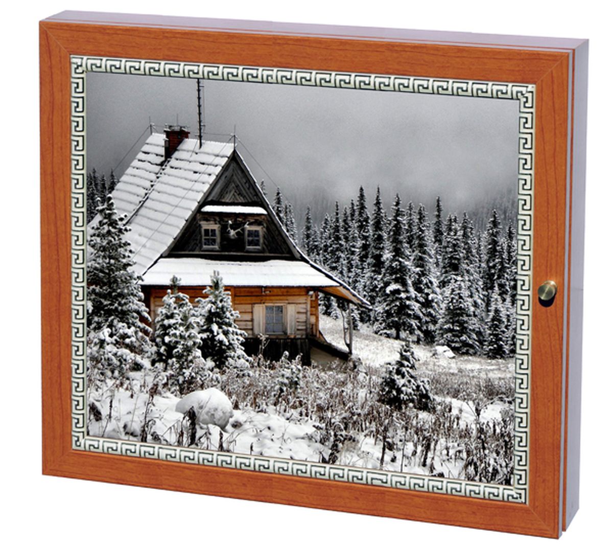 Вешалка-ключница Milarte Фэй, 25 х 30 х 5,5 см. KFV-116015KFV-116015 Вешалка-ключница Milarte Фэй, 25 х 30 х 5,5 см. KFV-116015KFV-116015Вешалка-ключница Milarte Фэй, выполненная из МДФ, украсит интерьер помещения, а также поможет создать атмосферу уюта. Ключница, декорированная оригинальным изображением, станет не только украшением вашего дома, но и послужит функционально. Она представляет собой ящичек, внутри которого предусмотрено 9 металлических крючков для ключей в два ряда. Дверца фиксируется к корпусу на крючок. Вешалка-ключница подвешивается на стену, крепежные элементы входят в комплект. Размер изображения: 24 х 19 см.