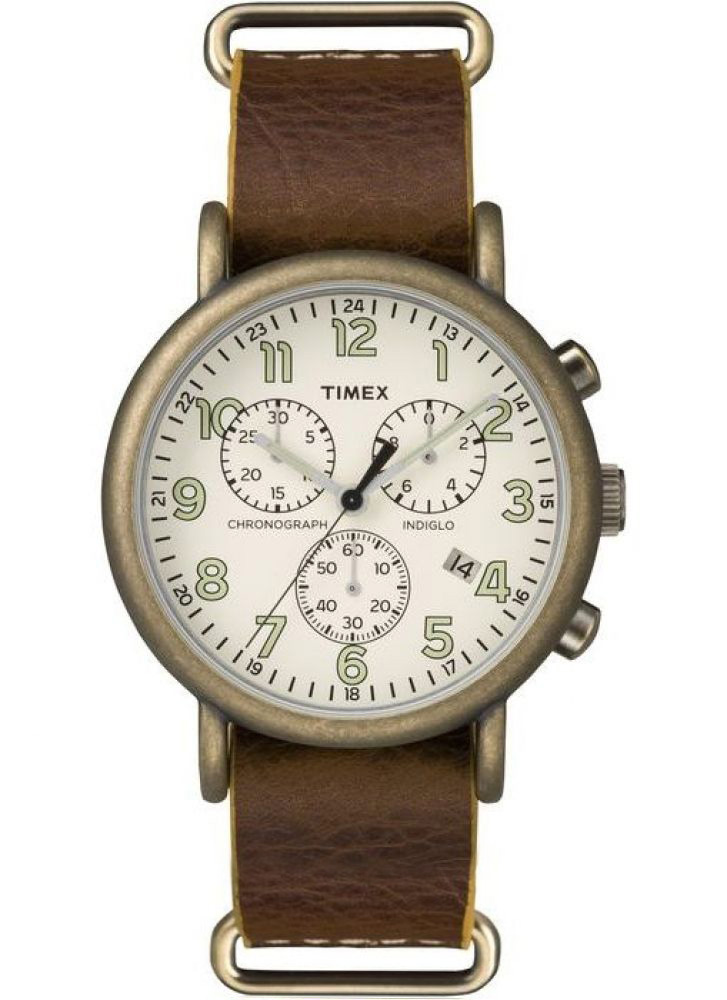 Наручные часы мужские Timex, цвет: коричневый. TW2P85700TW2P85700 Наручные часы мужские Timex, цвет: коричневый. TW2P85700TW2P85700Корпус 40 мм золотистого цвета; на ремне из натуральной кожи с возможностью фиксации корпуса под размер запястья;минеральное стекло; аналоговый циферблат кремового цвета, арабские цифры; подсветка INDIGLO; водозащита 3 AТМ.