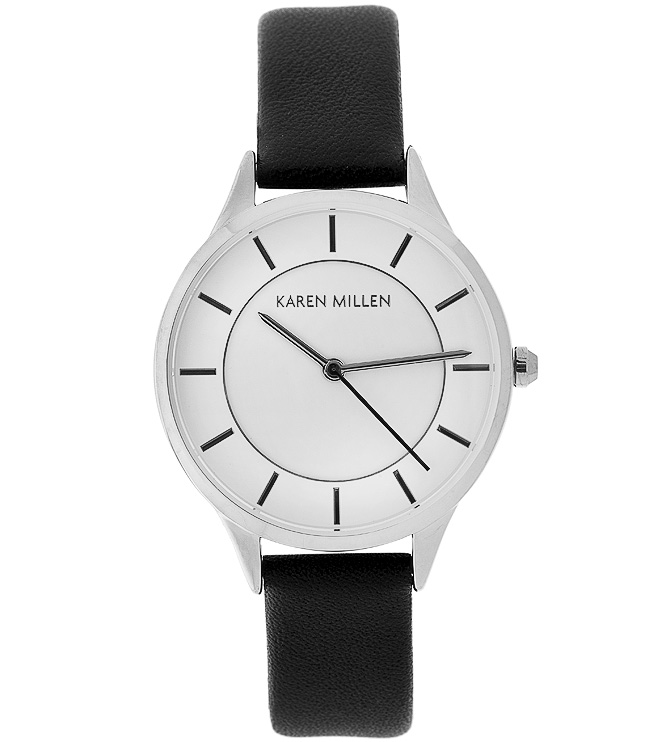 Наручные часы женские Karen Millen, цвет: черный. KM133BAKM133BA Наручные часы женские Karen Millen, цвет: черный. KM133BAKM133BAТрехстрелочный механизм Miyota 2035; Размер корпуса 34 mm; Минеральное стекло; Циферблат черного цвета; Камней нет; Ремень - натуральная кожа черного цвета; Водозащита 3 ATM