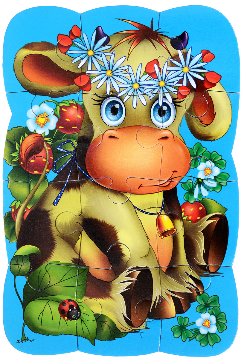 Vladi Toys Пазл для малышей КоровкаVT3205-33 Vladi Toys Пазл для малышей КоровкаVT3205-33Пазл для малышей Vladi Toys Коровка состоит из крупных мягких деталей, подойдет для детей от 3 лет. Все детали легко соединяются между собой. Собрав этот пазл, включающий в себя 12 элементов, вы получите картинку с изображением забавной коровки. Пазл можно собирать на любой вертикальной магнитной поверхности. Собирание пазла развивает у ребенка мелкую моторику рук, тренирует наблюдательность, логическое мышление, знакомит с окружающим миром, с цветом и разнообразными формами, учит усидчивости и терпению, аккуратности и вниманию.