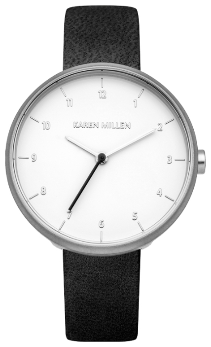 Наручные часы женские Karen Millen, цвет: черный. KM135BKM135B Наручные часы женские Karen Millen, цвет: черный. KM135BKM135B3-стрелочный механизм 2035;IP Silver-покрытие; Размер корпуса 34 мм; Минеральное стекло; Белый глянцевый циферблат; Ремешок из натуральной кожи черного цвета; Водозащита 3 ATM