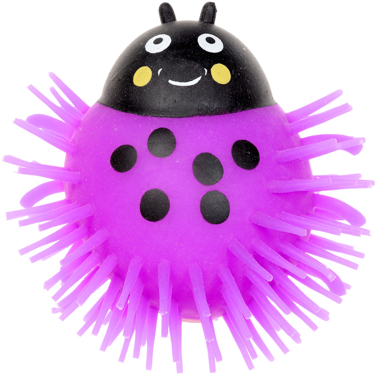 1TOY Игрушка-антистресс Ё-Ёжик Жук цвет фиолетовыйТ56227_фиолетовый 1TOY Игрушка-антистресс Ё-Ёжик Жук цвет фиолетовыйТ56227_фиолетовыйЁ-Ёжик - это яркая игрушка-антистресс - мягкая, приятная на ощупь и напоминающая свернувшегося ёжика. Взяв игрушку в руки, расстаться с ней просто невозможно! Её не только приятно держать в руках, если перекинуть игрушку из руки в руку, она начнёт мигать цветными огоньками. Игрушка фиолетового цвета с черным рисунком и длинными мягкими колючками. Данная игрушка рассчитана на широкую целевую аудиторию, как детей от трёх лет, так и взрослых. Ё-Ёжик обязательно станет самым любимым забавным сувениром. Игрушка работает от незаменяемых батареек.