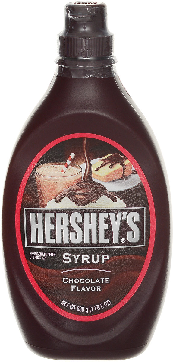 Hersheys шоколадный сироп, 680 г01090 Hersheys шоколадный сироп, 680 г01090Сахарный сироп Hersheys с интенсивным шоколадным вкусом. Рекомендуется подавать к выпечке, мороженому и другим десертам. Уважаемые клиенты! Обращаем ваше внимание, что полный перечень состава продукта представлен на дополнительном изображении.