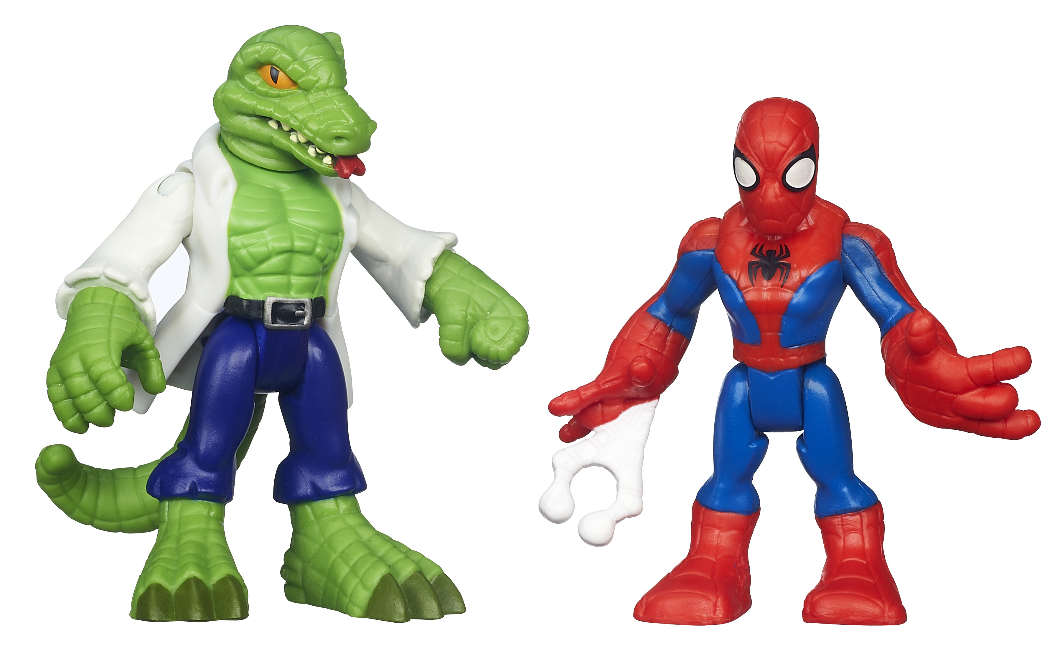 Playskool Heroes Набор фигурок Spider-man & LizardA7109EU6 Playskool Heroes Набор фигурок Spider-man & LizardA7109EU6Набор фигурок Spider-man станет прекрасным подарком для вашего ребенка. Набор содержит 2 культовых персонажа из комикса про Человека-Паука, с которыми можно играть бесконечно. Фигурки выполнены из прочного яркого пластика. Голова, руки и ноги фигурок подвижны, что позволит придавать им различные позы. Ваш ребенок будет часами играть с этими фигурками, придумывая различные истории с участием любимых героев. Человек-паук - супергерой, получивший суперсилу, увеличенную ловкость, паучье чутье, а также способность держаться на отвесных поверхностях и выпускать паутину из рук. Теперь он готов наказать злодеев, которые покушаются на покой его родного города!