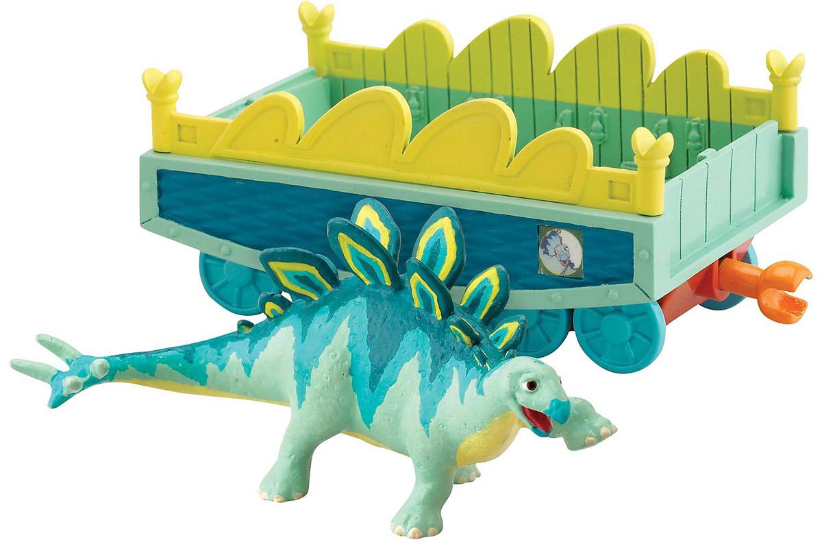 Игровой набор Tomy Поезд Динозавров: Морис с вагончикомТ57082 Игровой набор Tomy Поезд Динозавров: Морис с вагончикомТ57082Игровой набор Tomy Поезд Динозавров: Морис с вагончиком приведет в восторг вашего ребенка. Набор выполнен из яркого пластика и включает бирюзово-желтый вагончик с окошками и фигурку в виде динозавра Мориса - персонажа мультсериала Поезд Динозавров. Колесики вагончика крутятся; малыш сможет катать в нем динозаврика. С помощью сцепок с обеих сторон вагончик подсоединяется к другим вагончикам этой серии, образуя веселый поезд динозавров! Ребенок с удовольствием будет играть с этим набором, воспроизводя сценки из мультсериала или придумывая свои увлекательные истории. Порадуйте его таким замечательным подарком!