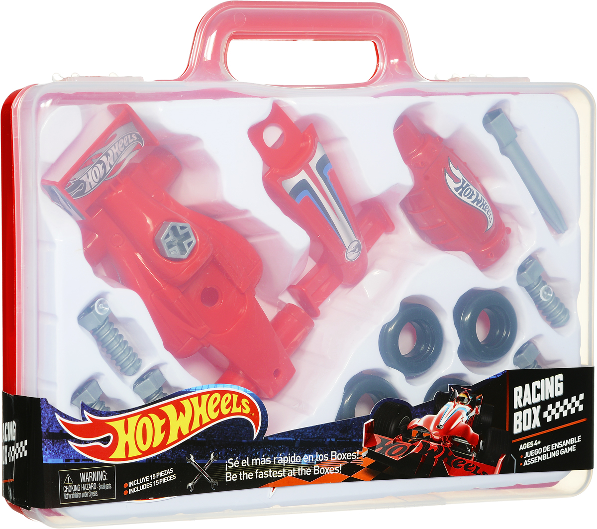 Corpa Игровой набор Юный механик Hot Wheels в чемоданчикеHW225 Corpa Игровой набор Юный механик Hot Wheels в чемоданчикеHW225Игровой набор Corpa Юный механик Hot Wheels позволит вашему малышу почувствовать себя настоящим механиком и погрузиться в удивительный мир техники и конструирования! Все малыши любят разбирать игрушки и изучать, как они устроены. Этот игровой набор позволит малышу самому сначала собрать, а затем разобрать гоночную модель автомобиля. Все элементы набора изготовлены из высококачественного яркого пластика. Собранной моделью можно играть как простой машинкой. С таким набором ваш ребенок весело проведет время, играя на детской площадке или в песочнице. А процесс сборки игрушки поможет малышу развить мелкую моторику пальчиков, внимательность и усидчивость. Набор упакован в практичный пластиковый чемоданчик. Порадуйте своего малыша такой чудесной игрушкой!