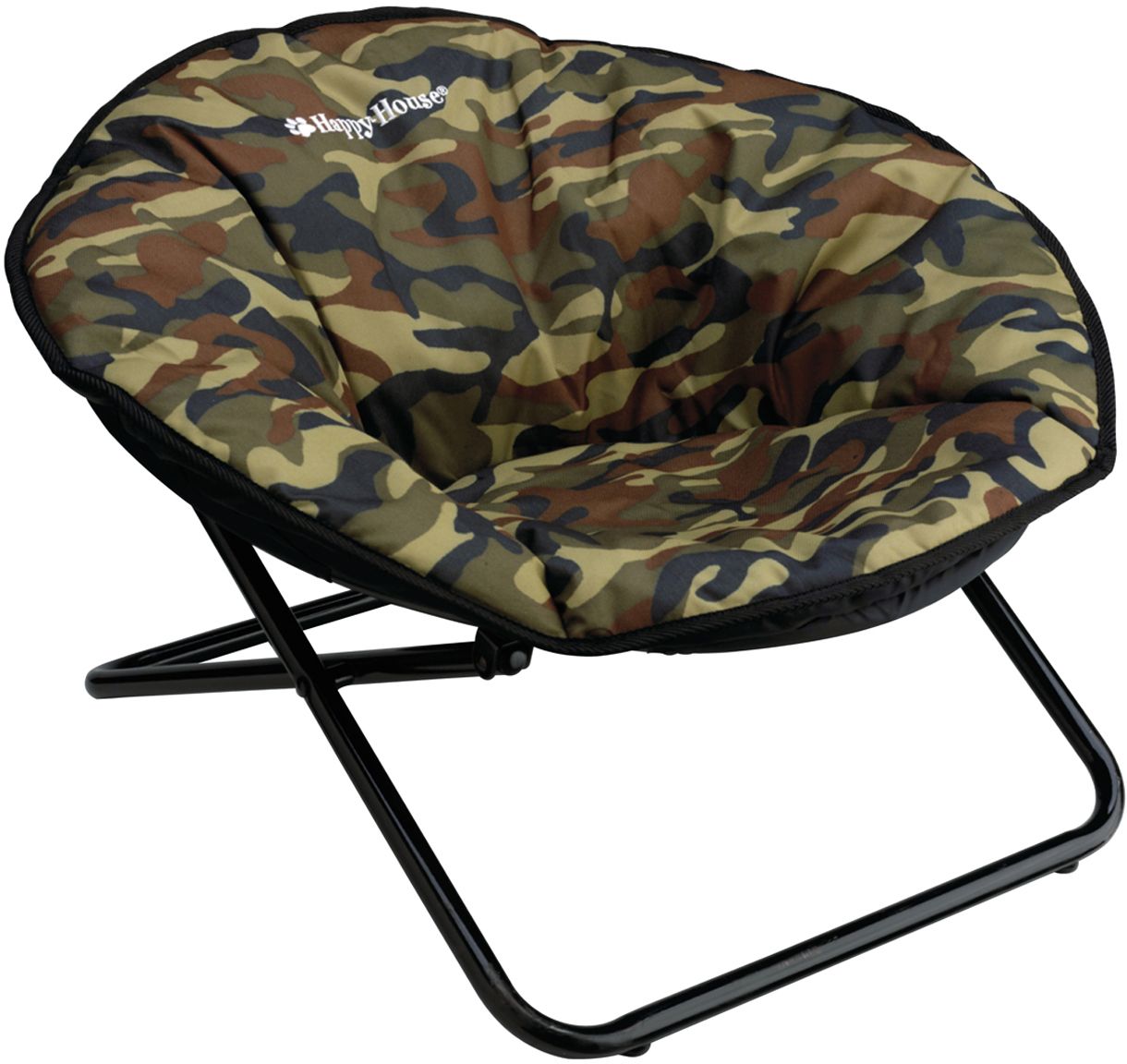 Стул для собак Happy House Outdoor, цвет: камуфляж, 72 х 69 х 42 см8320 Стул для собак Happy House Outdoor, цвет: камуфляж, 72 х 69 х 42 см8320Стул для животных Happy House New Classic - прекрасный большой стул для собаки. Стул имеет металлический каркас и сиденье, выполненное из полиэстера с наполнителем из полиэстерового волокна. Сиденье легко снимается с каркаса. Его можно стирать при температуре 30°С. Максимальная вместимость стула - 20 кг. На таком стуле вашему любимцу будет мягко и тепло. Он подарит вашему питомцу ощущение уюта и уединенности.