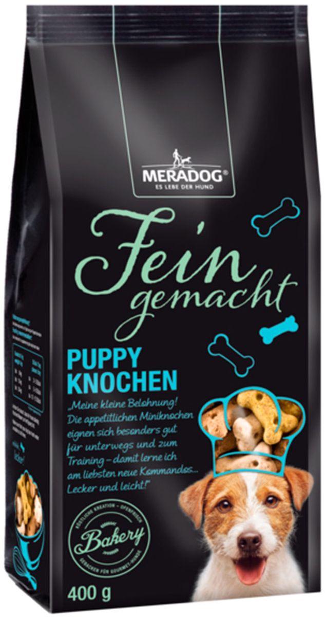 Лакомство для собак Meradog Puppy Knochen Mix, щенячье удовольствие, 400 г47074 Лакомство для собак Meradog Puppy Knochen Mix, щенячье удовольствие, 400 г47074Печенье (лакомства) для собак. Как вознаграждение, а также дополнение к основному рациону собак