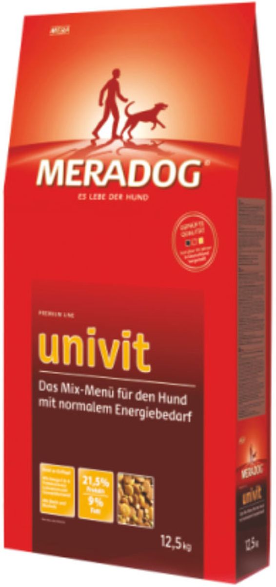 Корм сухой Meradog Univit, микс-меню для собак с нормальной активностью, 12,5 кг52250 Корм сухой Meradog Univit, микс-меню для собак с нормальной активностью, 12,5 кг52250Смешанное меню в качестве полнорационного корма для собак с нормальной активностью