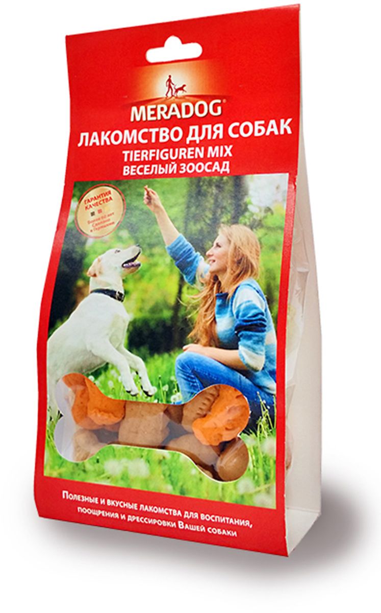 Лакомство для собак Meradog Tierfiguren, веселый зоосад, 150 г942810 Лакомство для собак Meradog Tierfiguren, веселый зоосад, 150 г942810Печенье (лакомства) для собак. Как вознаграждение, а также дополнение к основному рациону собак