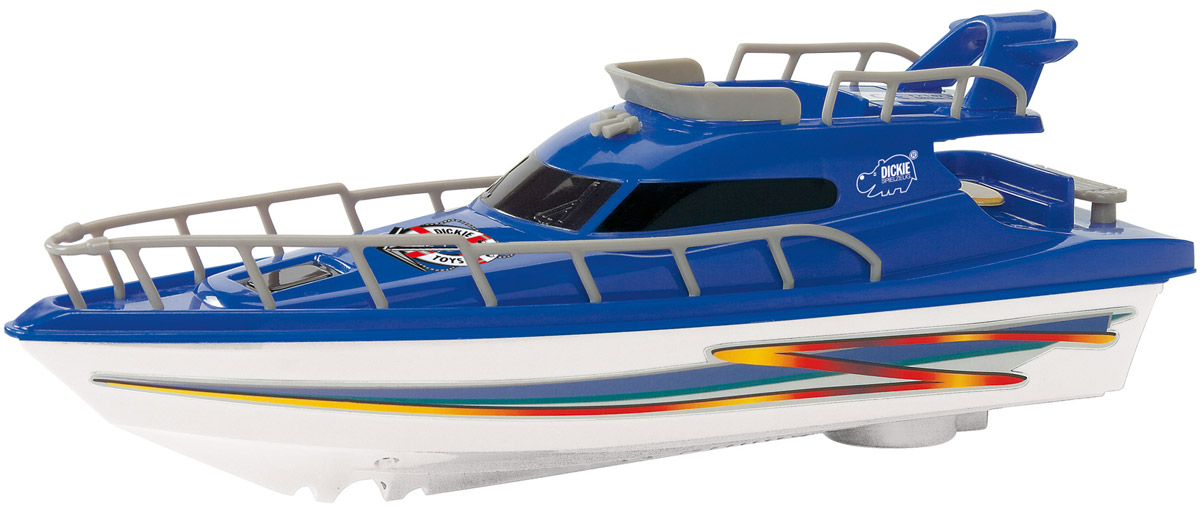 Dickie Toys Яхта Ocean Dream цвет синий3774001_белый, синий Dickie Toys Яхта Ocean Dream цвет синий3774001_белый, синийЯхта с турбодвигателем Dickie Toys Ocean Dream поможет вашему ребенку почувствовать себя настоящим морским спасателем. Яхта изготовлена из яркого безопасного пластика.Такая игрушка разнообразит игровые ситуации, откроет новые сюжеты для маленького автолюбителя и поможет развить мелкую моторику рук, внимание и координацию движений. Не упустите шанс порадовать своего малыша замечательным подарком! Для работы игрушки необходима 1 батарейка типа AA (не входит в комплект).