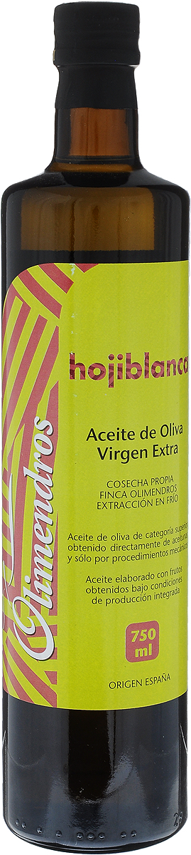 Olimendros Оливковое масло Extra Virgin Охибланка, 750 мл8437004822796 Olimendros Оливковое масло Extra Virgin Охибланка, 750 мл8437004822796Olimendros Охибланка - нефильтрованное оливковое масло первого холодного отжима с кислотностью 0,11%, которая является лечебной по испанским законам, из оливок сорта Охибланка раннего сбора урожая (начальная стадия созревания). Масло обладает ароматом свежескошенной травы, зеленого яблока и орехов. Фермерский продукт из региона Мурсия (Испания). Плантации расположены на высоте 600 метров над уровнем моря. От сбора урожая до производства масла проходит всего несколько часов: маслодельня находится в центре усадьбы, площадь которой 500 Га. Масло производится под контролем качества региона Мурсия.