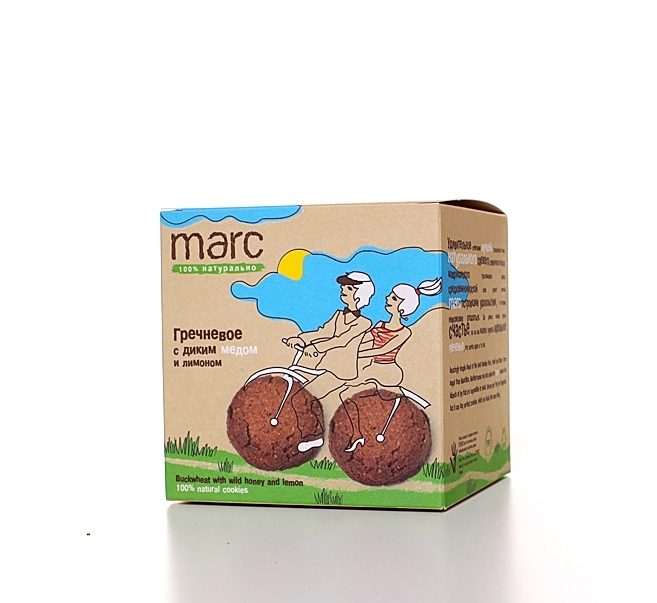 Marc гречневое печенье с диким медом и лимоном, 50 г2855 Marc гречневое печенье с диким медом и лимоном, 50 г2855Печенье с настоящей гречкой, диким алтайским медом и свежим лимоном внутри. Без сахара, ГМО, ароматизаторов. Богато клетчаткой.