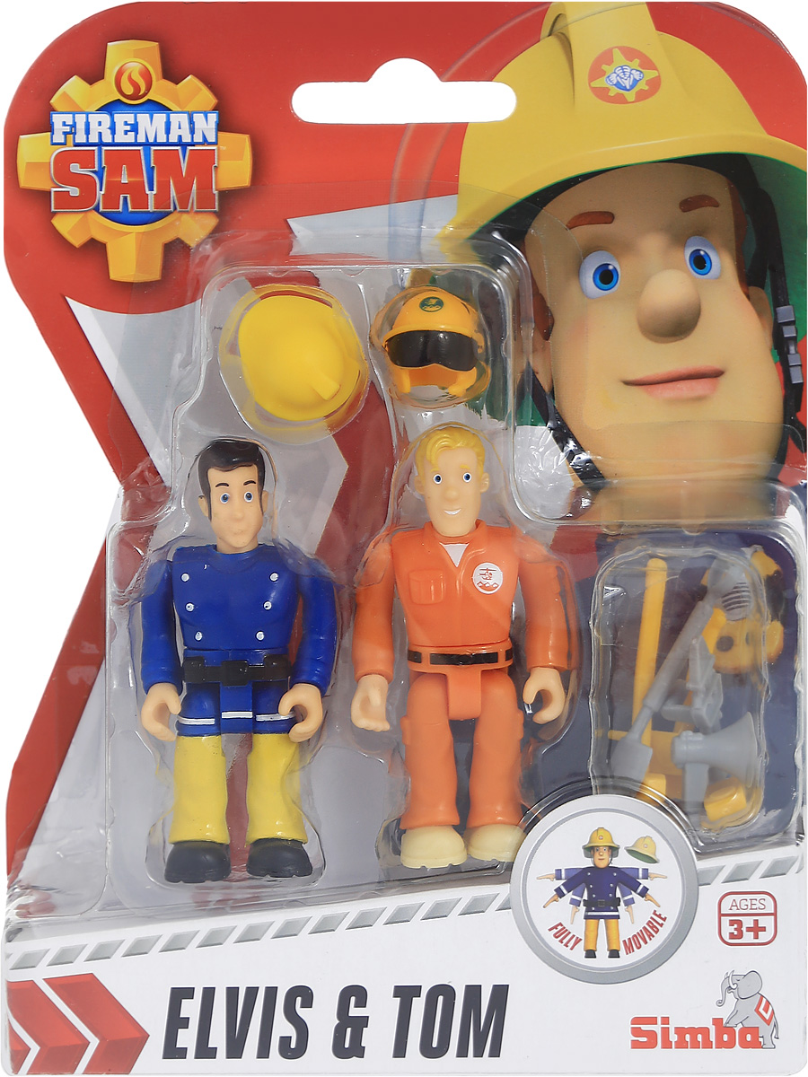 Simba Набор фигурок Elvis & Tom9251050_синий, оранжевый Simba Набор фигурок Elvis & Tom9251050_синий, оранжевыйНабор фигурок Simba Elvis & Tom состоит из двух фигурок, которые смогут потушить любой воображаемый пожар. Данные игрушки обладают функциональными частями: во время игры ребенок сможет изменять положение ног и рук фигурки. Также в комплекте имеются маленькие аксессуары, с которыми игра в пожарных будет только интересней. Набор выполнен из качественных и безопасных материалов.