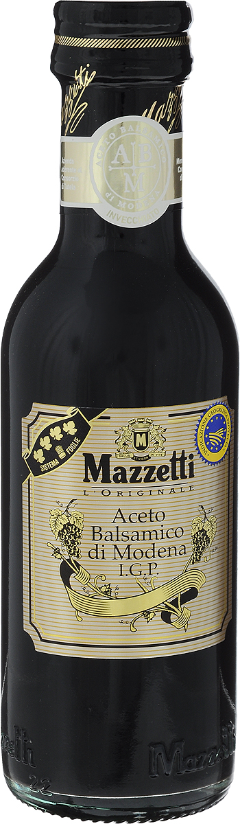 Mazzetti уксус бальзамический 4 листочка, 250 мл65104 Mazzetti уксус бальзамический 4 листочка, 250 мл65104Бальзамический уксус Mazzetti получен путем бережной ферментации отборного виноградного сусла и созревает в течение долгих лет в дубовых бочонках. Черный знак 4 листочка означает полнотелый вкус и пьянящий аромат. Рекомендуется для эксклюзивных рецептов, для добавления в клубнику, мороженое и к сыру Пармезан. Уважаемые клиенты! Обращаем ваше внимание, что полный перечень состава продукта представлен на дополнительном изображении.