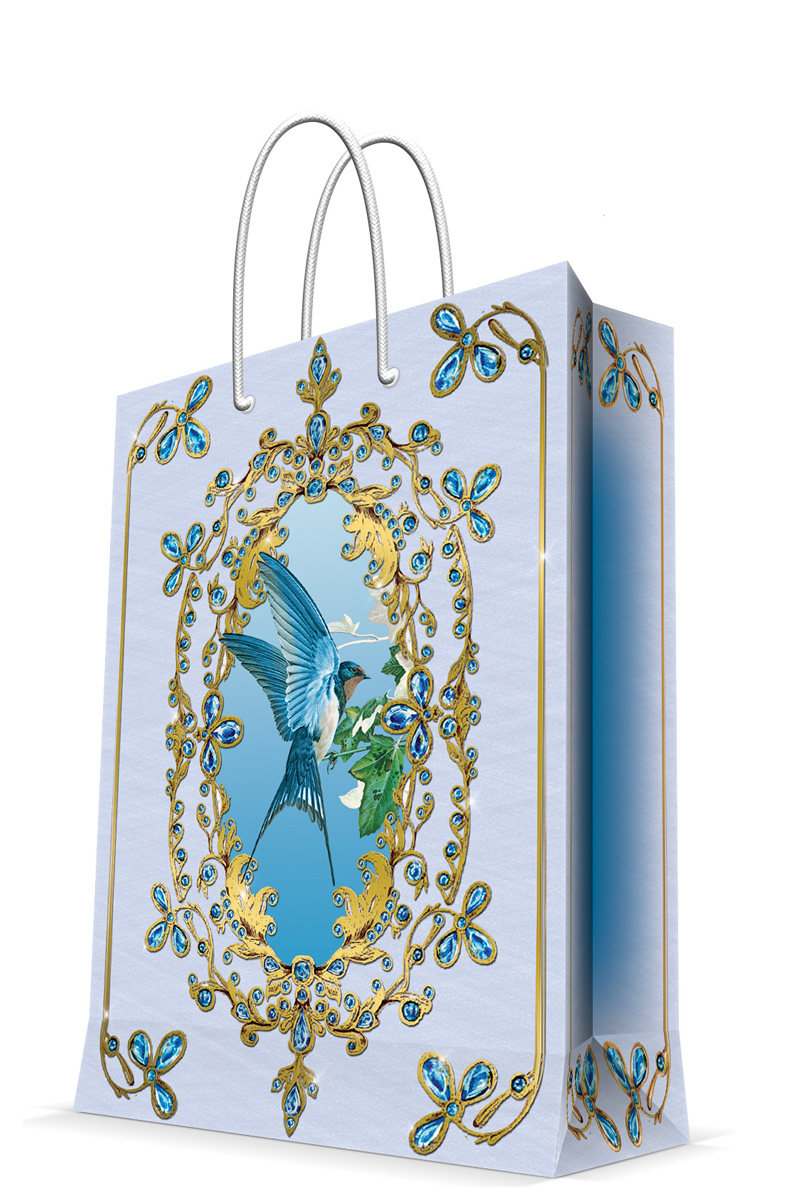 Пакет подарочный Magic Home Ласточка, 17,8 х 22,9 х 9,8 см43505 Пакет подарочный Magic Home Ласточка, 17,8 х 22,9 х 9,8 см43505Подарочный пакет Magic Home, изготовленный из плотной бумаги, станет незаменимым дополнением к выбранному подарку. Дно изделия укреплено картоном, который позволяет сохранить форму пакета и исключает возможность деформации дна под тяжестью подарка. Пакет выполнен с глянцевой ламинацией, что придает ему прочность, а изображению - яркость и насыщенность цветов. Для удобной переноски имеются две ручки в виде шнурков. Подарок, преподнесенный в оригинальной упаковке, всегда будет самым эффектным и запоминающимся. Окружите близких людей вниманием и заботой, вручив презент в нарядном, праздничном оформлении. Плотность бумаги: 140 г/м2.