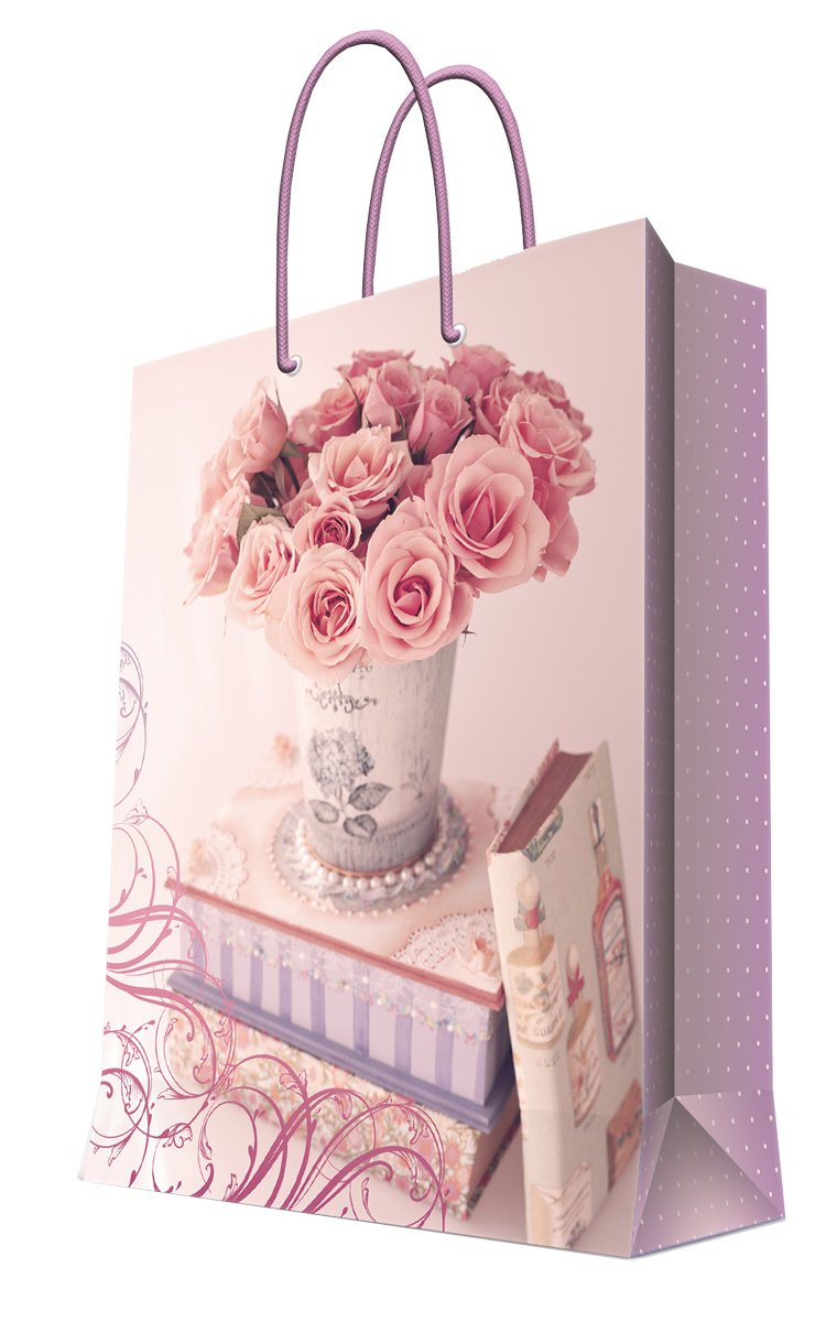 Пакет подарочный Magic Home Ваза с розами, 17,8 х 22,9 х 9,8 см44179 Пакет подарочный Magic Home Ваза с розами, 17,8 х 22,9 х 9,8 см44179Бумажный подарочный пакет для сувенирной продукции размером 17,8*22,9*9,8 см изготовлен из плотной бумаги. Плотность бумаги 140г/м2. Дно укреплено картоном, который позволяет сохранить форму пакета и исключает возможность деформации дна под тяжестью подарка. Пакет выполнен с глянцевой ламинацией, что придает ему прочность, а изображению - фактуру, яркость и насыщенность цветов. Для удобной переноски имеются две ручки из шнурков.