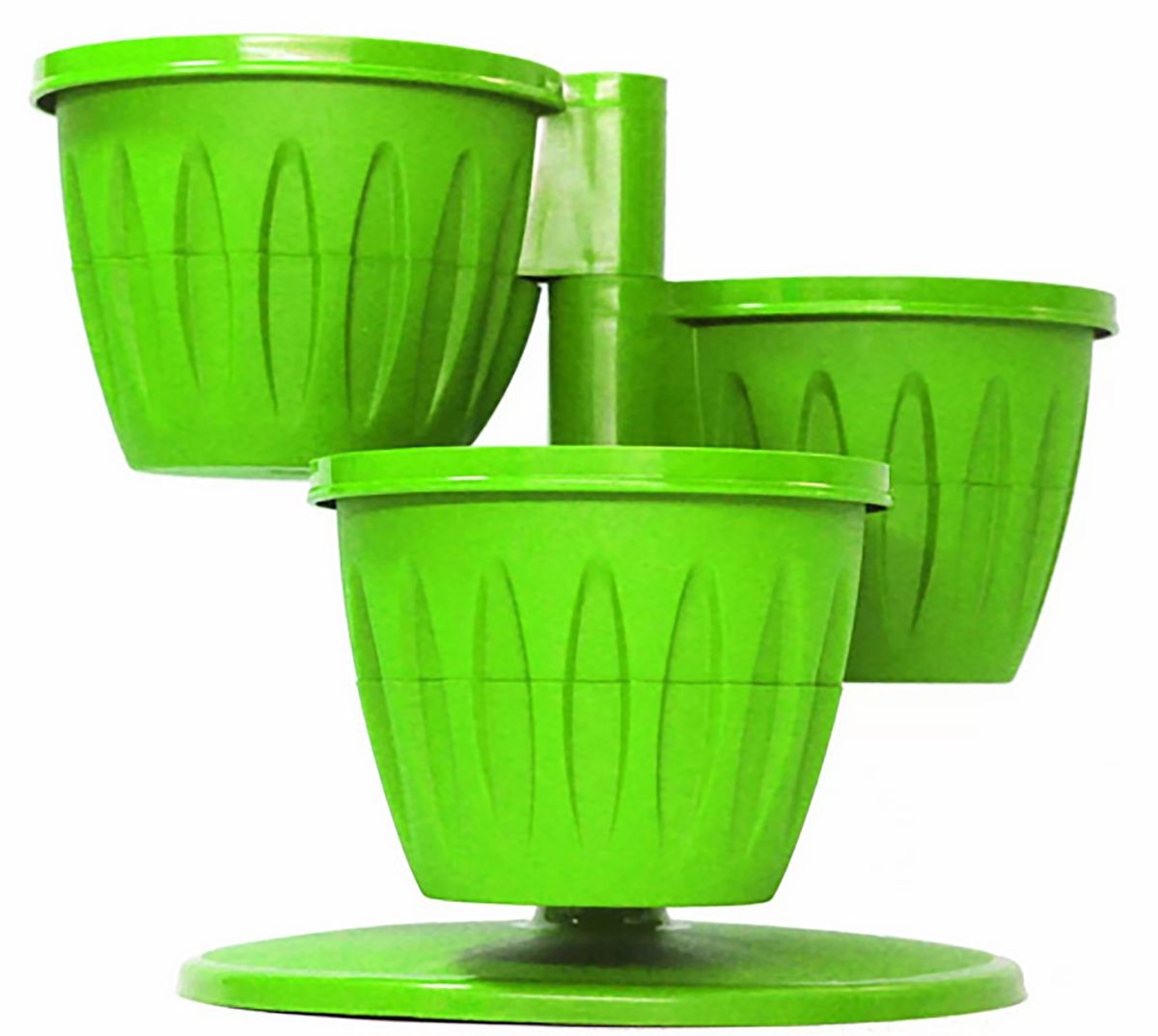 Цветочный каскад JetPlast Каскад, с подставкой, цвет: фисташковый, 29 x 23 см4612754051915 Цветочный каскад JetPlast Каскад, с подставкой, цвет: фисташковый, 29 x 23 см4612754051915Цветочный каскад состоит из трех горшков, установленных на одну подставку. Каждый горшок состоит из двух частей: в верхнюю высаживается растение, а нижняя часть используется как резервуар для воды. Цветочный каскад позволяет вам эффективно использовать площадь подоконника для высадки растений.