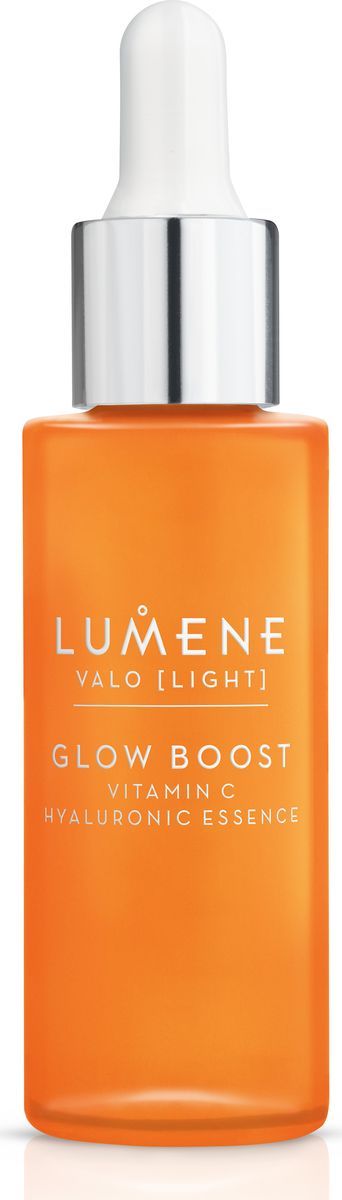 Lumene Valo Придающая сияние гиалуроновая эссенция Vitamin C, 30 млNL581-80225 Lumene Valo Придающая сияние гиалуроновая эссенция Vitamin C, 30 млNL581-80225Концентрированная формула для глубоко увлажненной, более сияющей кожи. В ее основе лежит уникальная технология сияния*, включающая арктическую морошку, богатую антиоксидантами, и Витамин С, а также чистейшую арктическую родниковую воду и 2 типа гиалуроновой кислоты. Формула способствует естественной выработке коллагена для более ровной, сияющей кожи. Мгновенно повышает уровень увлажнения кожи на +109 %.