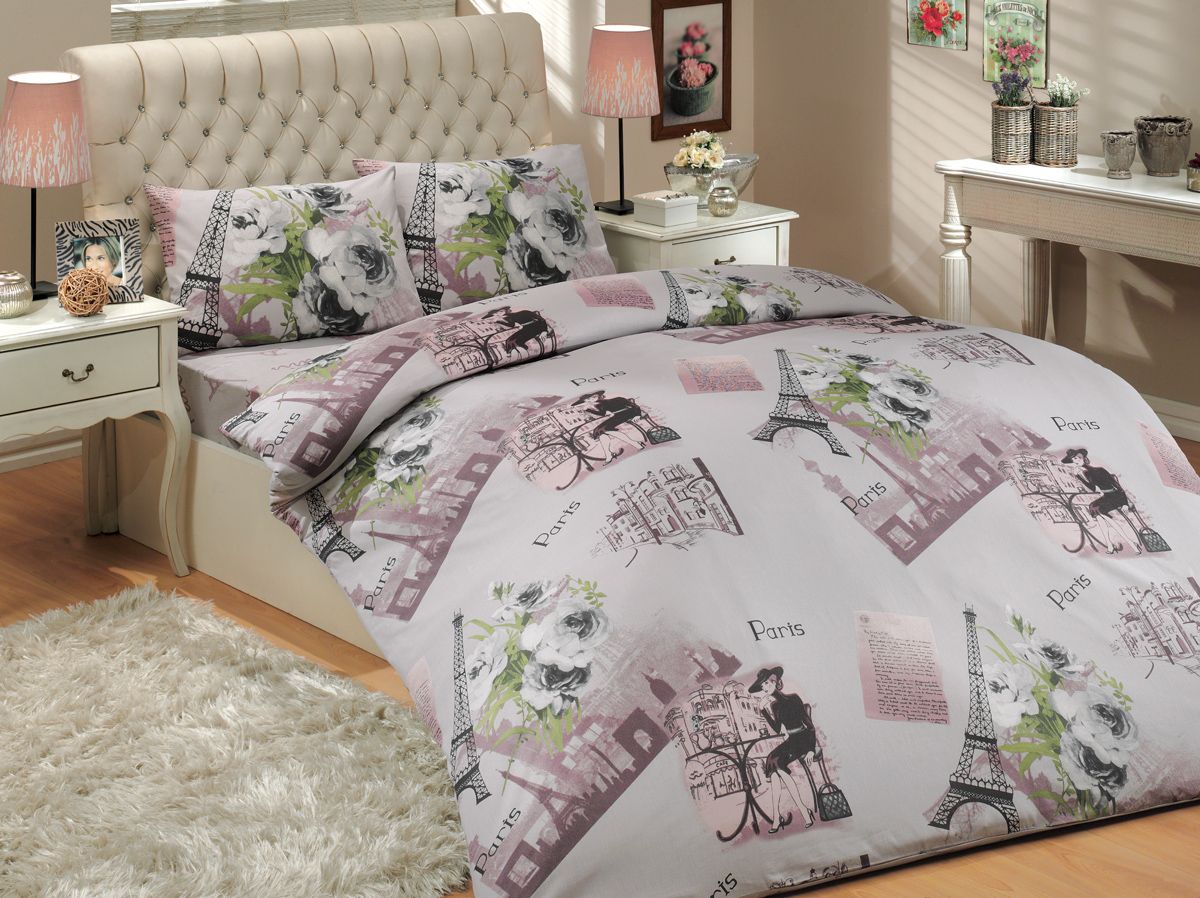 Комплект белья Hobby Home Collection Paris, семейный, наволочки 50x70, 70x70, цвет: серый1501000263 Комплект белья Hobby Home Collection Paris, семейный, наволочки 50x70, 70x70, цвет: серый1501000263Комплект постельного белья Hobby Home Collection изготовлен из высококачественного ранфорса (100% натурального хлопка). Ранфорс по своим техническим и тактильным свойствам значительно лучше бязи, практичнее льна и служит более недорогой альтернативой сатину. Ткань подстраивается под температуру воздуха: зимой на таком белье тепло, а летом прохладно. Белье легко стирается, обладает высокой гигроскопичностью и воздухопроницаемостью. Оно является достаточно прочным и стойким к деформациям, поэтому способно выдержать многочисленные циклы стирки. При этом на протяжении всего срока службы белье сохраняет мягкость и легкость. Стильный продукт с оригинальными дизайнами станет отличным выбором для людей, стремящихся всегда быть в центре внимания.