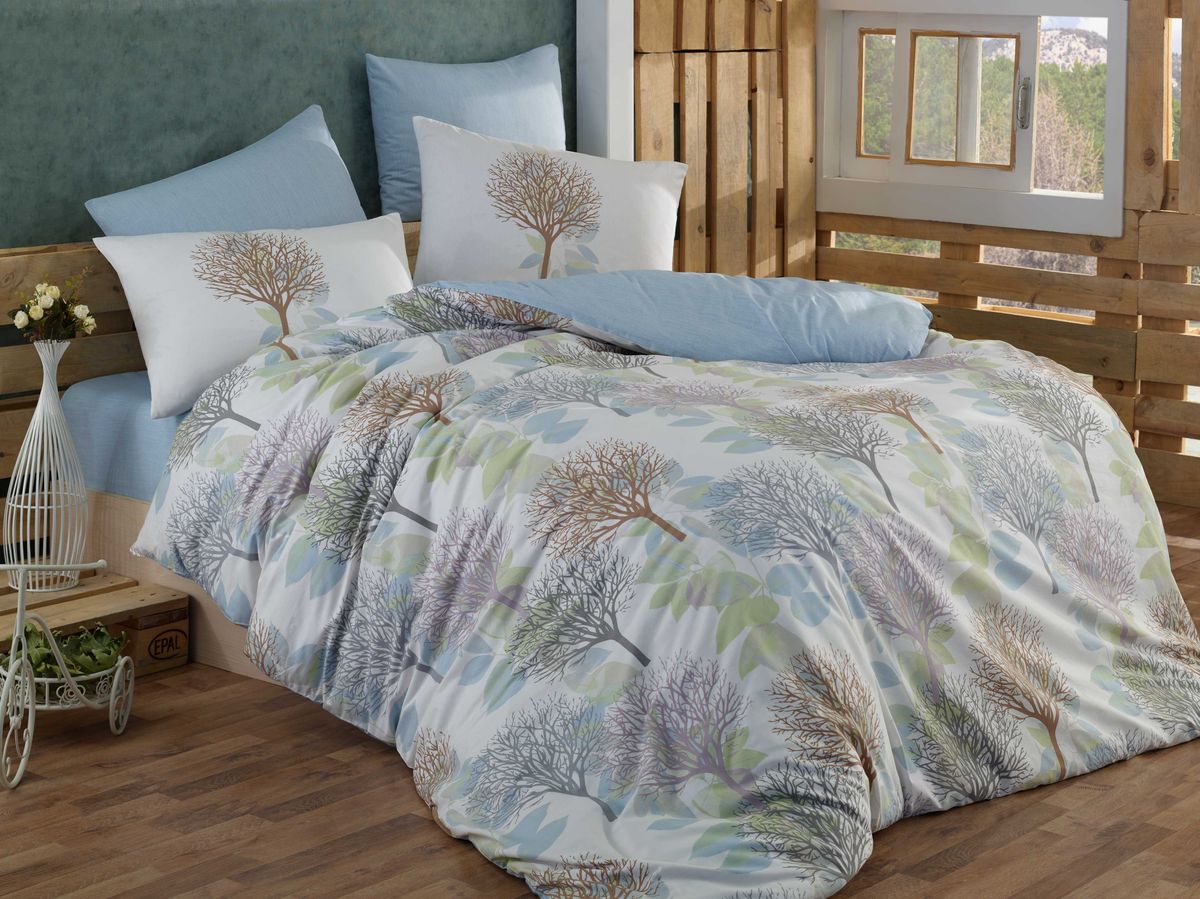 Комплект белья Hobby Home Collection Lorella, 1,5-спальный, наволочка 50х70, цвет: зеленый1501001104 Комплект белья Hobby Home Collection Lorella, 1,5-спальный, наволочка 50х70, цвет: зеленый1501001104Комплект постельного белья Hobby Home Collection изготовлен из высококачественного ранфорса (100% натурального хлопка). Ранфорс по своим техническим и тактильным свойствам значительно лучше бязи, практичнее льна и служит более недорогой альтернативой сатину. Ткань подстраивается под температуру воздуха: зимой на таком белье тепло, а летом прохладно. Белье легко стирается, обладает высокой гигроскопичностью и воздухопроницаемостью. Оно является достаточно прочным и стойким к деформациям, поэтому способно выдержать многочисленные циклы стирки. При этом на протяжении всего срока службы белье сохраняет мягкость и легкость. Стильный продукт с оригинальными дизайнами станет отличным выбором для людей, стремящихся всегда быть в центре внимания.