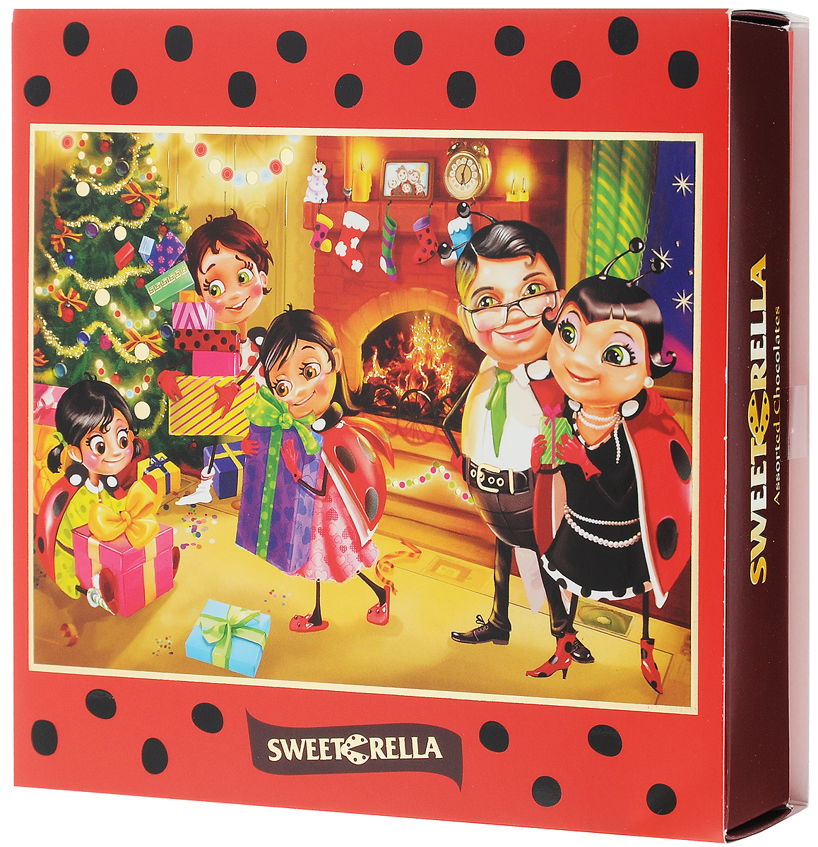 Sweeterella конфеты шоколадные ассорти, 9 шт, 130 гиба010 Sweeterella конфеты шоколадные ассорти, 9 шт, 130 гиба010Великолепный набор шоколадных конфет ручной работы Sweeterella в яркой новогодней упаковке порадуют любого, даже самого искушенного сладкоежку… Шоколадные конфеты с оригинальными начинками: - дуэт клубники и киви с хрустящими кусочками какао-бобов; - оригинальное сочетание кофе и кокоса; - конфеты с шоколадным кремом и цельным лесным орехом. Уважаемые клиенты! Обращаем ваше внимание, что полный перечень состава продукта представлен на дополнительном изображении.