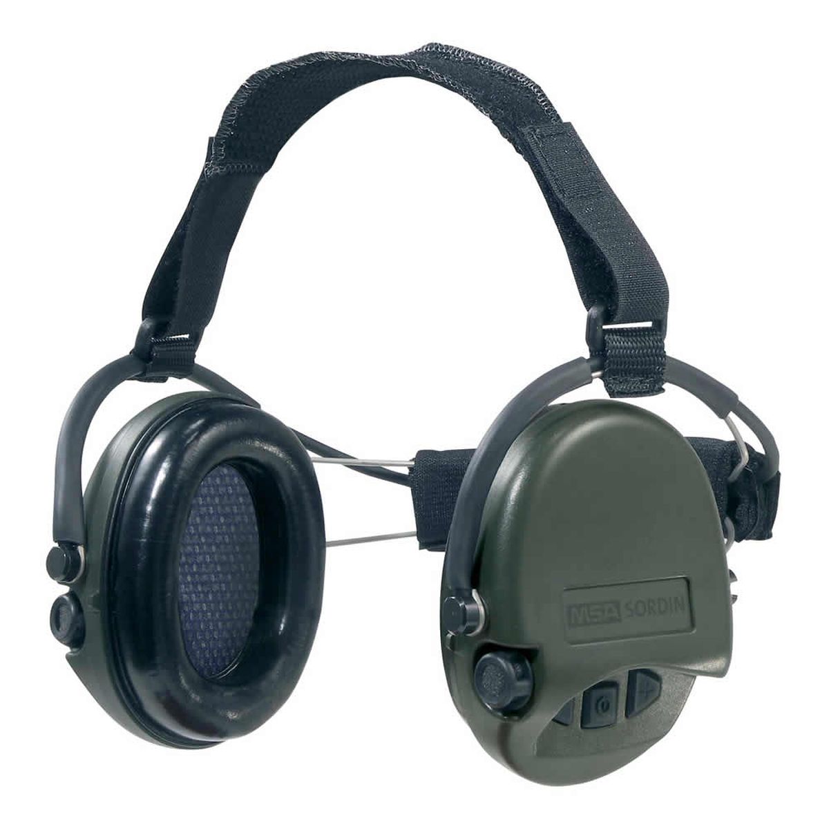 Наушники для стрельбы MSA Sordin Supreme Pro Neckband, активныеSOR76302 Наушники для стрельбы MSA Sordin Supreme Pro Neckband, активныеSOR76302Главное отличие этой модели возможность использовать с шлемом или другим головным убором. Активные наушники для стрельбы и охоты. Цвет ушных чашек – хаки. Усиливают слабый звук в 4 раза до 27 Дц и уменьшают шум до 82 Дц. Звуковая картинка на 360° градусов, звук Stereo. Два отдельных ветро-влагозащищенных микрофона. Влагозащищенный батарейный отсек. Звуковая пауза после отсечки шумовой волны менее 0,6 сек. Широкие кнопки включения с регулировкой громкости звука – 4 положения. Складные соединительные дужки, из прочной проволочной стали, покрытой антикоррозийным лаком. Дужки отделаны кожей. Предусмотрено прослушивание аудиозаписей через плеер/телефон, но основная функция – прослушивание сообщений через переносную радиостанцию. Возможно использование PTT(двух-полосная связь). Автоматическое отключение через 4 часа после начала использования. Предупреждение звуковым сигналом за 40 часов о низком заряде батареи. В комплекте две батарейки ААА, разъём AUX 3,5 мм., кабель. Вес: 310 гр....