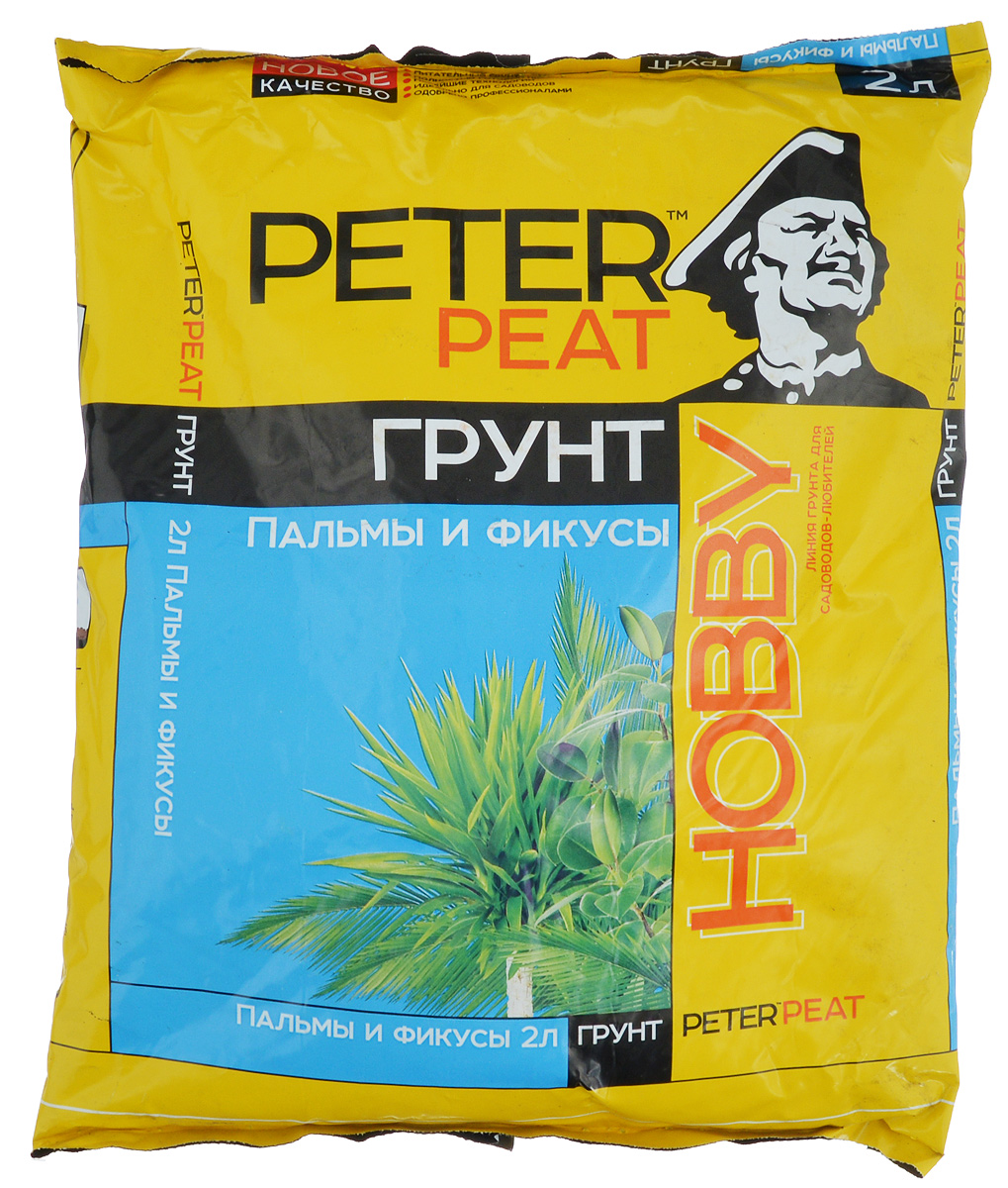 Грунт для растений Peter Peat Пальмы и фикусы, 2 лХ-09-2 Грунт для растений Peter Peat Пальмы и фикусы, 2 лХ-09-2Peter Peat Пальмы и фикусы - это готовый к применению питательный торфяной грунт. Грунт предназначен для выращивания пальм, фикусов, монстеры, юкки и других крупномерных растений. Способствует приживаемости растений и улучшает их декоративные качества.