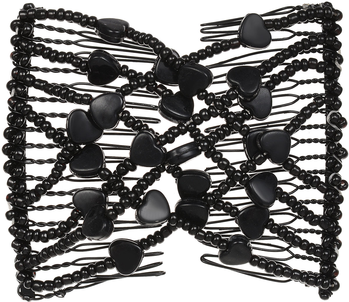 EZ-Combs Заколка Изи-Комбс, одинарная, цвет: черный. ЗИО_сердечкиЗИО_черный, сердечки EZ-Combs Заколка Изи-Комбс, одинарная, цвет: черный. ЗИО_сердечкиЗИО_черный, сердечкиУдобная и практичная EZ-Combs подходит для любого типа волос: тонких, жестких, вьющихся или прямых, и не наносит им никакого вреда. Заколка не мешает движениям головы и не создает дискомфорта, когда вы отдыхаете или управляете автомобилем. Каждый гребень имеет по 20 зубьев для надежной фиксации заколки на волосах! И даже во время бега и интенсивных тренировок в спортзале EZ-Combs не падает; она прочно фиксирует прическу, сохраняя укладку в первозданном виде. Небольшая и легкая заколка для волос EZ-Combs поместится в любой дамской сумочке, позволяя быстро и без особых усилий создавать неповторимые прически там, где вам это удобно. Гребень прекрасно сочетается с любой одеждой: будь это классический или спортивный стиль, завершая гармоничный облик современной леди. И неважно, какой образ жизни вы ведете, если у вас есть EZ-Combs, вы всегда будете выглядеть потрясающе.