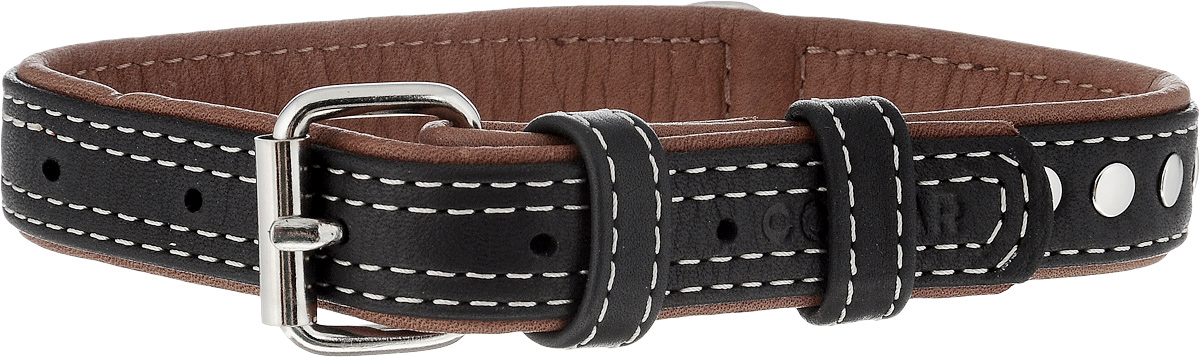 Ошейник для собак CoLLaR Soft, цвет верха: черный, цвет низа: коричневый, ширина 2 см, обхват шеи 30-39 см7196 Ошейник для собак CoLLaR Soft, цвет верха: черный, цвет низа: коричневый, ширина 2 см, обхват шеи 30-39 см7196Ошейник для собак CoLLaR Soft изготовлен из высококачественной натуральной кожи. Он устойчив к влажности и перепадам температур. Сверхпрочные нити, крепкие металлические элементы делают ошейник надежным и долговечным. Обхват ошейника регулируется при помощи пряжки. Ошейник оснащен металлическим кольцом для крепления поводка. Изделие отличается высоким качеством, удобством и универсальностью. Минимальный обхват шеи: 30 см. Максимальный обхват шеи: 39 см. Ширина ошейника: 2 см.