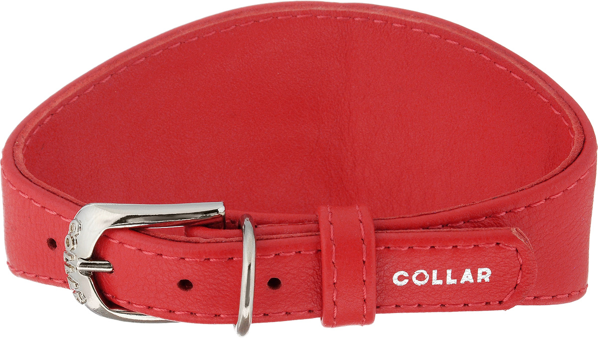 Ошейник для борзых собак CoLLaR Glamour, цвет: красный, ширина 1,5 см, обхват шеи 26-32 см34653 Ошейник для борзых собак CoLLaR Glamour, цвет: красный, ширина 1,5 см, обхват шеи 26-32 см34653Ошейник для борзых собак CoLLaR Glamour, выполненный из натуральной кожи, устойчив к влажности и перепадам температур. Крепкие металлические элементы делают ошейник надежным и долговечным. Изделие отличается высоким качеством, удобством и универсальностью. Размер ошейника регулируется при помощи пряжки, зафиксированной на одном из 5 отверстий. Минимальный обхват шеи: 26 см. Максимальный обхват шеи: 32 см. Минимальная ширина: 1,5 см. Максимальная ширина: 5,5 см.