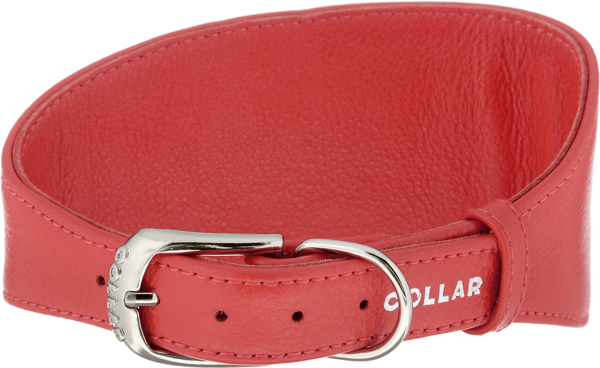 Ошейник для борзых собак CoLLaR Glamour, цвет: красный, ширина 2 см, обхват шеи 34-40 см34673 Ошейник для борзых собак CoLLaR Glamour, цвет: красный, ширина 2 см, обхват шеи 34-40 см34673Ошейник для борзых собак CoLLaR Glamour, выполненный из натуральной кожи, устойчив к влажности и перепадам температур. Крепкие металлические элементы делают ошейник надежным и долговечным. Изделие отличается высоким качеством, удобством и универсальностью. Размер ошейника регулируется при помощи пряжки, зафиксированной на одном из 5 отверстий. Минимальный обхват шеи: 34 см. Максимальный обхват шеи: 40 см. Минимальная ширина: 2 см. Максимальная ширина: 8 см.