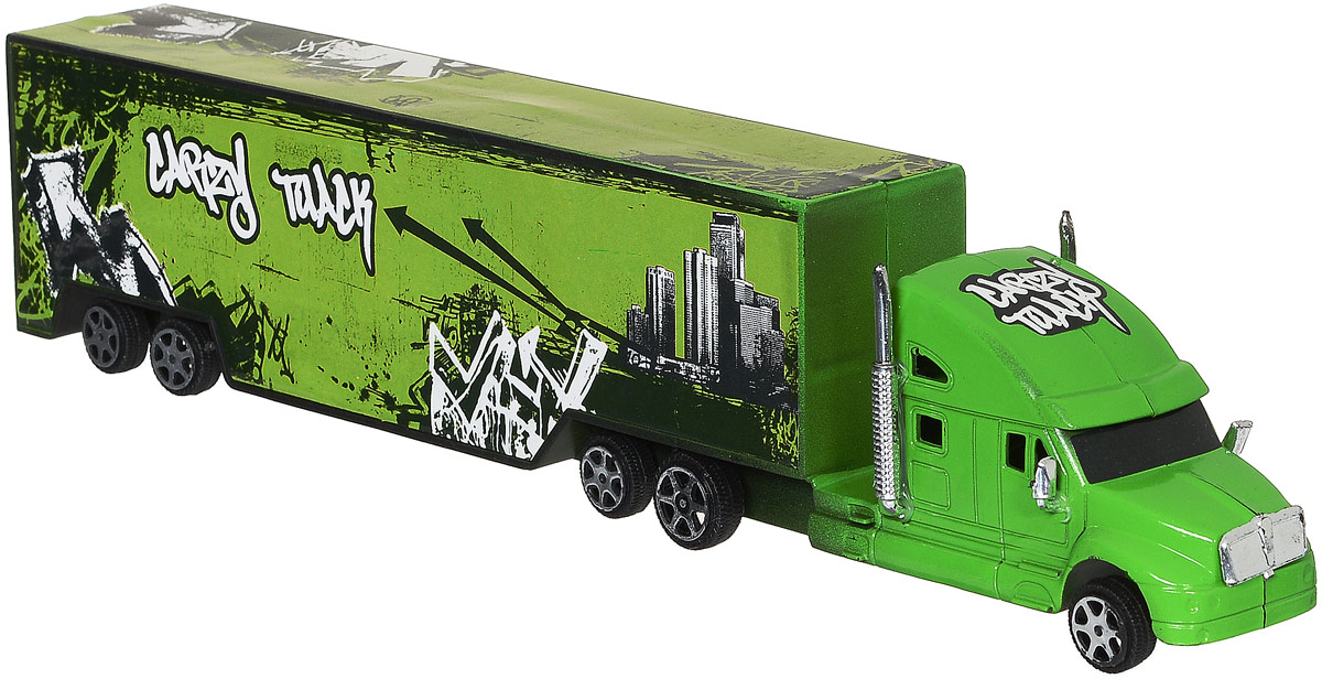 Junfa Toys Грузовик инерционный Road Big цвет зеленый1066_зеленый Junfa Toys Грузовик инерционный Road Big цвет зеленый1066_зеленыйИнерционный грузовик Junfa Toys Road Big обязательно привлечет внимание вашего ребенка. Игрушка выполнена из прочного пластика в виде мощного грузовика с прицепом. Машина оснащена инерционным механизмом. Достаточно немного подтолкнуть машинку вперед или назад, а затем отпустить, и она сама поедет в ту же сторону. Малыш проведет с этой игрушкой много увлекательных часов, разыгрывая различные ситуации. Ваш ребенок будет в восторге от такого подарка!