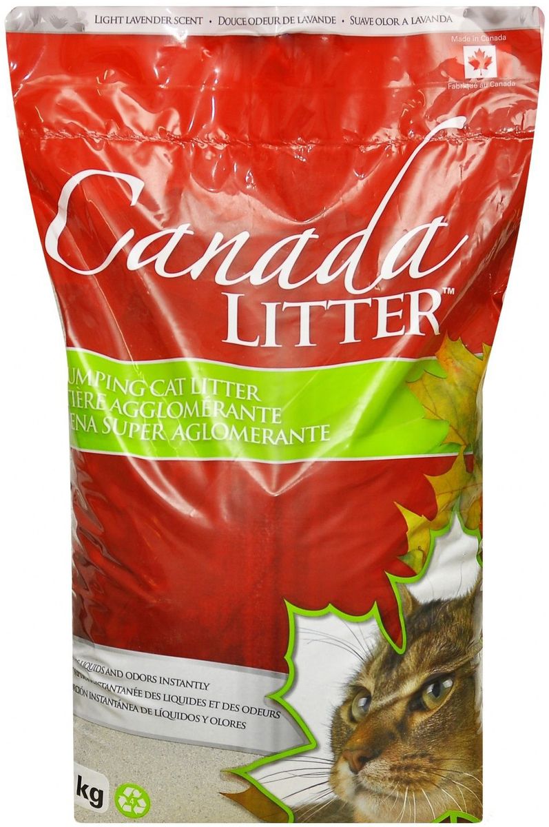 Наполнитель для кошачьих туалетов Canada Litter Запах на Замке, комкующийся, с ароматом лаванды, 6 кг24512 Наполнитель для кошачьих туалетов Canada Litter Запах на Замке, комкующийся, с ароматом лаванды, 6 кг24512Комкующийся наполнитель Canada Litter - канадский наполнитель супер-премиум класса. Наполнитель Canada Litter Запах на замке изготовлен из натриевого бентонита и производится в Канаде. Наполнитель впитывает 350% влаги (в 3,5 раза больше собственного веса). Специальные гранулы напоминают кошке ее естественную среду. Обладает высокой впитывающей и комкующей способностью. Результат заметен мгновенно – при увлажнении сразу образуется плотный комочек. Мягкий приятный аромат лаванды, едва заметный для кошки, устраняет и контролирует запах. Инструкция по применению: 1. Наполните чистый лоток кошачьего туалета Комкующимся наполнителем Canada Litter слоем в 10-12 см. 2. Ежедневно удаляйте совком образовавшиеся комочки. 3. Добавляйте необходимое количество наполнителя, чтобы восполнить содержимое туалета. 4. НИ В КОЕМ СЛУЧАЕ НЕ ВЫБРАСЫВАЙТЕ В УНИТАЗ!
