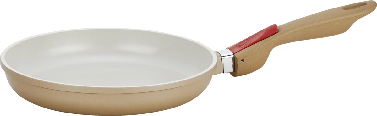 Сковорода Vitesse Frypan, со съемной ручкой. Диаметр 24 смVS-2251 Сковорода Vitesse Frypan, со съемной ручкой. Диаметр 24 смVS-2251Сковорода Vitesse Frypan с антипригарным покрытием класса премиум и со съемной ручкой. Особенности сковороды: - изготовлена из высококачественного алюминия; - стойкое керамическое покрытие, позволяющее готовить при температуре до 450°C; - покрытие безопасное для здоровья человека, не содержит PFOA; - покрытие стойкое к царапинам, возможно использование металлической лопатки; - съемная ручка; - равномерное нагревание и доведение блюда до готовности. Характеристики: Материал: алюминий, пластик. Внешний диаметр по верхнему краю: 25 см. Внутренний диаметр по верхнему краю: 24 см. Высота сковороды: 4 см. Длина ручки: 19,5 см. Размер упаковки: 26 см х 29 см х 6 см. Изготовитель: Франция. Артикул: VS-2251. Французская торговая марка Vitesse представляет высококачественную посуду из нержавеющей стали 18/10. Vitesse профессионально занимается разработкой, производством и реализацией своей продукции на российском...