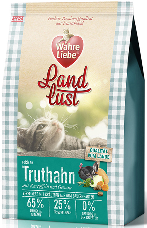 Корм сухой Wahre Liebe Landlust Truthahn, для кошек, с индейкой, 1,5 кг31245 Корм сухой Wahre Liebe Landlust Truthahn, для кошек, с индейкой, 1,5 кг31245Полнорационный беззерновой корм для кошек с индейкой
